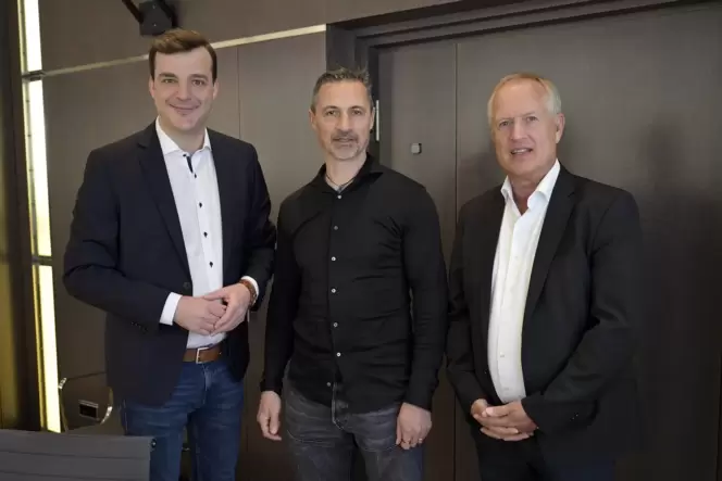 Das Interview mit David Guthier (SPD, links) und Peter Uebel (CDU, rechts) führte Redaktionsleiter Steffen Gierescher.