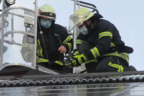  Gleich zu Beginn des vergangenen Jahres hatten die Helfer der Freiwilligen Feuerwehr der VG Enkenbach -Alsenborn einen tierisch