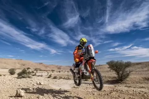 Über ein Jahr lang hat sich Mike Wiedemann auf die Rallye Dakar vorbereitet. Mit Fitness- und Mentaltraining und mit Sponsorensu