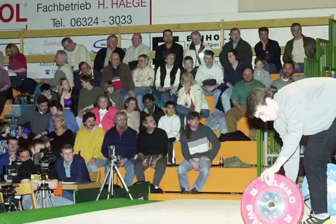 Die Haßlocher haben Erfahrung mit großen Wettkämpfen im TSG-Sportzentrum aus ihren Bundesliga-Zeiten (hier ein Heimkampf 2002).