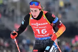 Vanessa Voigt beim Sprint in Oberhof.