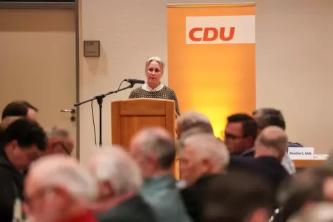 Landrätin Susanne Ganster stimmte die CDU-Mitglieder auf den Kommunalwahlkampf ein. 
