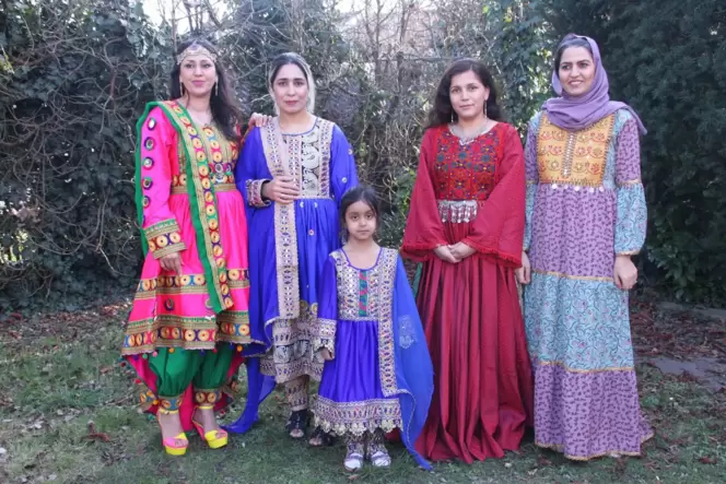 Afghanische Frauen im Flüchtlingstreff in Eisenberg.