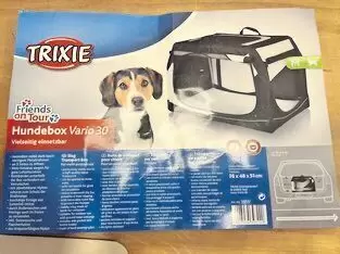 »Trixie« Hundebox  Vario30 Größe M Maße 76x48x51 cm , inkl. Transporttasche, wie neu.   NP 89€    FP 53€