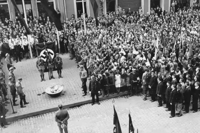 »Tag der bayerischen Jugend«: Anlass für die Bücherverbrennung am 6. Mai 1933 in Speyer.