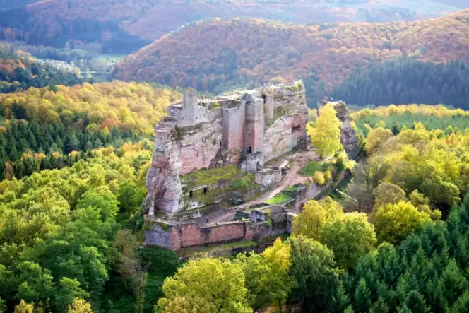 Burg Fleckenstein im Elsass.