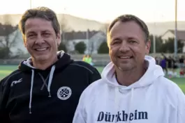 Letztes Spiel als Trainergespann: Dirk Baumgarten und Uwe Krauß. 