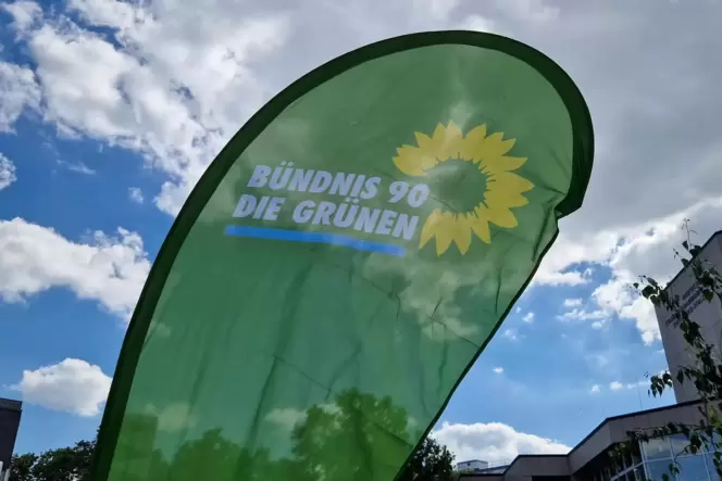 Grünen-Banner am Hackgarten.