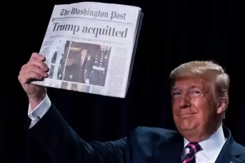 Prägte Begriffe wie „Fake News“ oder „alternative Fakten“: Donald Trump. 