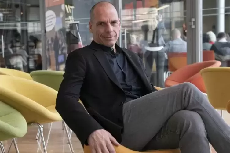 Gianis Varoufakis im vergangenen Jahr bei einer Veranstaltung in Berlin. 