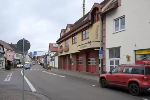 In der Ortsmitte von Waldsee: das Feuerwehrgerätehaus in der Ludwigstraße.