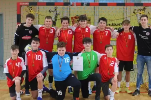 Die Handballer des Paul-von-Denis-Gymnasium Schifferstadt behielten im entscheidenden Spiel die Ruhe.