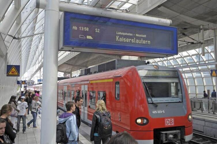 Bahnverkehr In der Pfalz gilt weiter der reguläre