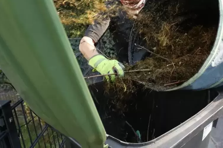 Die grüne Biotonne wird erst ab Juni wieder wöchentlich geleert. 