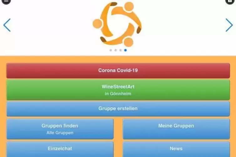 Ein Blick in die App: Die Macher von SUP2U haben einen Reiter für Corona hinzugefügt. 