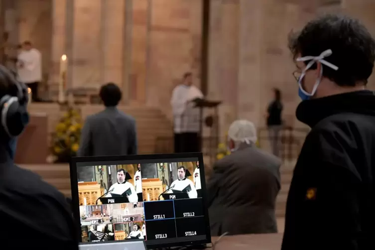 Wird es nicht mehr so oft geben: Livestreaming von Gottesdiensten im Dom.