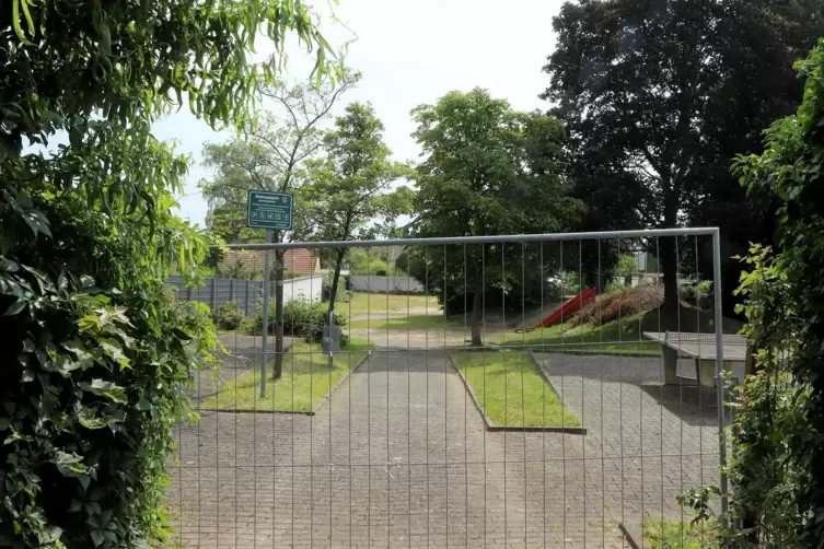 Seit Herbst vergangenen Jahres ist der Spielplatz gesperrt.