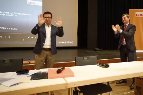 „Geehrt “ von dem Wahlergebnis zeigte sich Marcus Klein, der erneut zum CDU-Landtagskandidaten für den Wahlkreis 46 nominiert wu