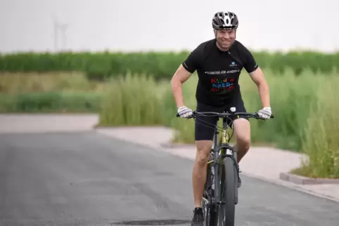 Stefan Overmann hat für einen guten Zweck in die Pedale getreten. 