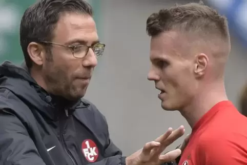 Kann Trainer Boris Schommers (links) sich auch in der kommenden Saison mit Florian Pick austauschen?