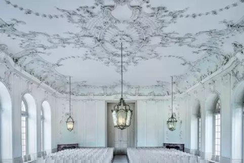 Der Mozart-Saal im Schwetzinger Schloss.