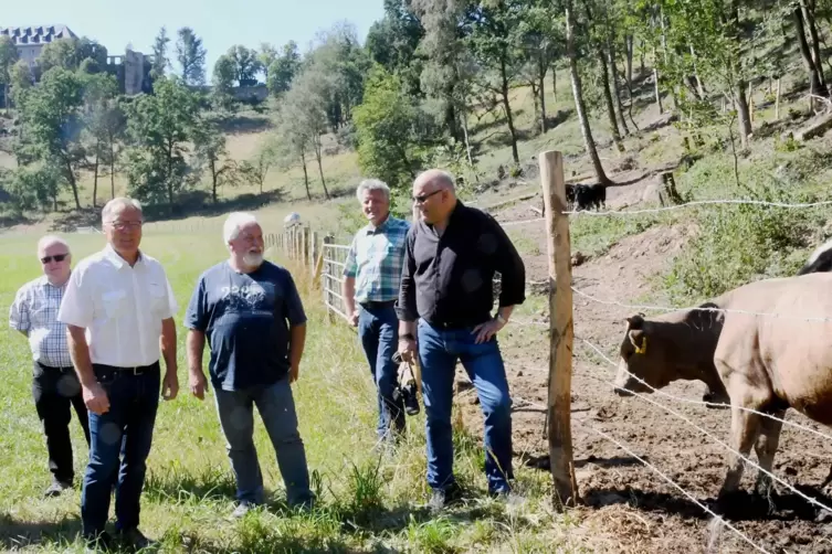 Bauamtsleiterin Beate Wassner, die VG-Beigeordneten Karl Meister und Bernd Findt, der stellvertretende Bauamtsleiter Rainer Tolk