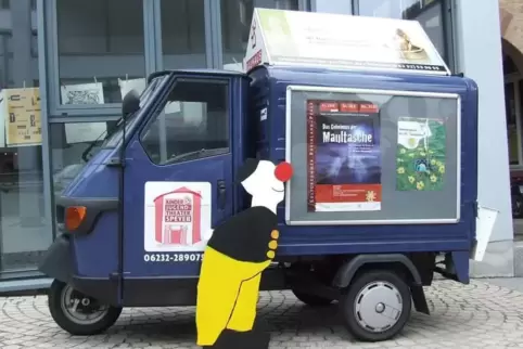 Unentbehrlich: Für den Piaggio Ape des Kinder- und Jugendtheaters Speyer gibt es keinen Ersatz.