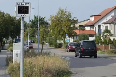 Wurde vom Ortsverein Dudenhofen angeschafft: Messgerät in der Carl-Zimmermann-Straße.