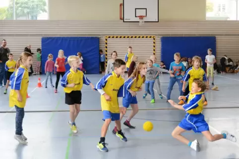 Immer wieder beliebt: Völkerball.