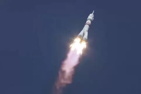 Die Sojus-Rakete war plangemäß um 7.45 Uhr MESZ gestartet.
