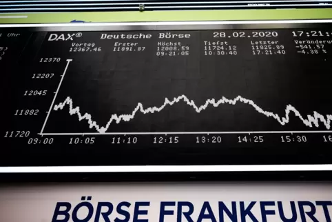 Auch an den Börsen drückt die Verschärfung der Corona-Pandemie die Stimmung. 