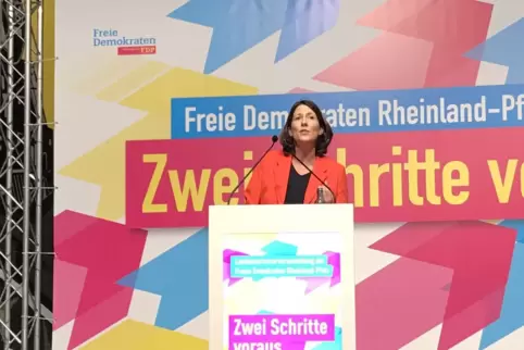 Daniela Schmitt, Spitzenkandidatin für die Landtagswahl.