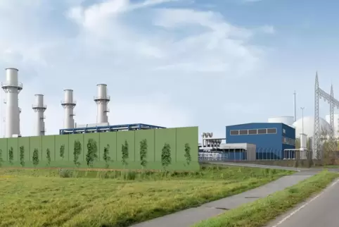 Das neue Gaskraftwerk soll in Biblis neben dem stillgelegten Atomkraftwerk entstehen. 