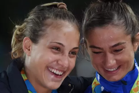 Bei den Olympischen Spielen 2016 in Rio de Janeiro hatte sich Odette Giuffrida (links) die Silbermedaille erkämpft. 