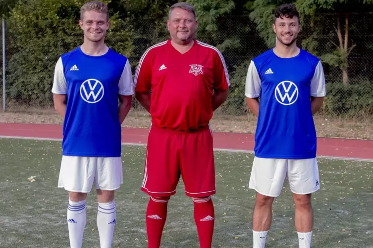 Das Trainerteam der TSG Wolfstein-Roßbach: Johannes Schell, Harry Kihl und Carlos Borger (von links).