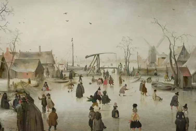 Seit Jahrhunderten schon zieht es die Niederländer aufs Eis. Ein bekanntes Gemälde stammt von Hendrick Avercamp aus dem Jahr 161