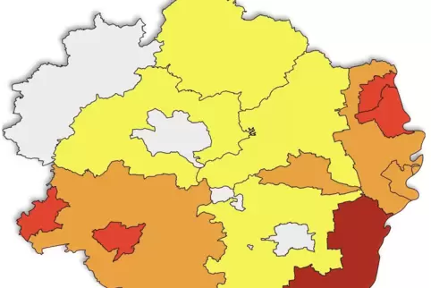 Der Kreis Germersheim macht wieder einen Sprung auf eine Sieben-Tage-Inzidenz von 107.