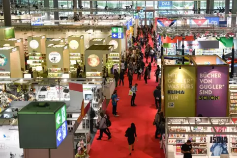 Wegen der Corona-Pandemie fand die Frankfurter Buchmesse (hier ein Bild aus dem Jahr 2019) im vergangenen Oktober komplett digit