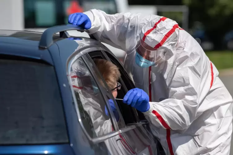 Getestet wird in Kandel aus dem Auto heraus. 