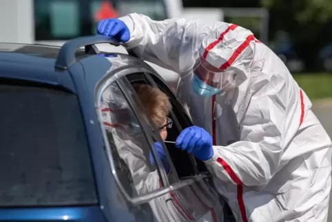 Getestet wird in Kandel aus dem Auto heraus. 