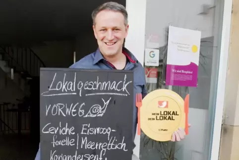 Karsten Bessai setzt im Burghof in Stauf auf regionale Küche und hat damit bei der TV-Show „Mein Lokal, Dein Lokal“ überzeugt.