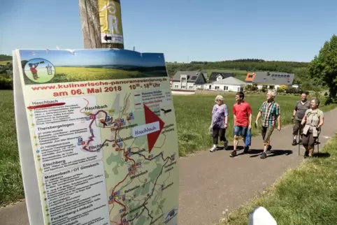 Eine Aufnahme aus dem Jahr 2018. Damals war der Remigiusberg ein Etappenziel der Kulinarischen Panoramawanderung. 