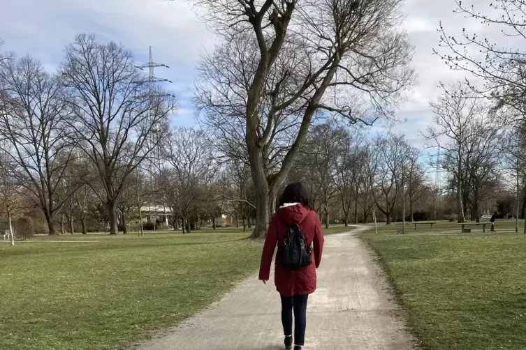 Die knapp vier Kilometer lange Route führt durch den Oppauer Park. 