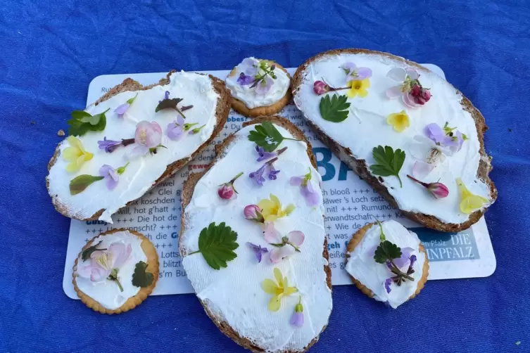 Gruß aus der Frühlingsküche: bunte Wald- und Wiesencracker. 