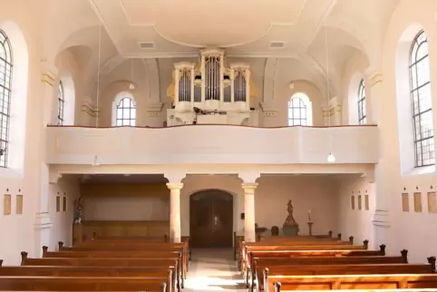 Klein, aber kostenbar: Die Seuffert-Orgel in Mörlheim. 