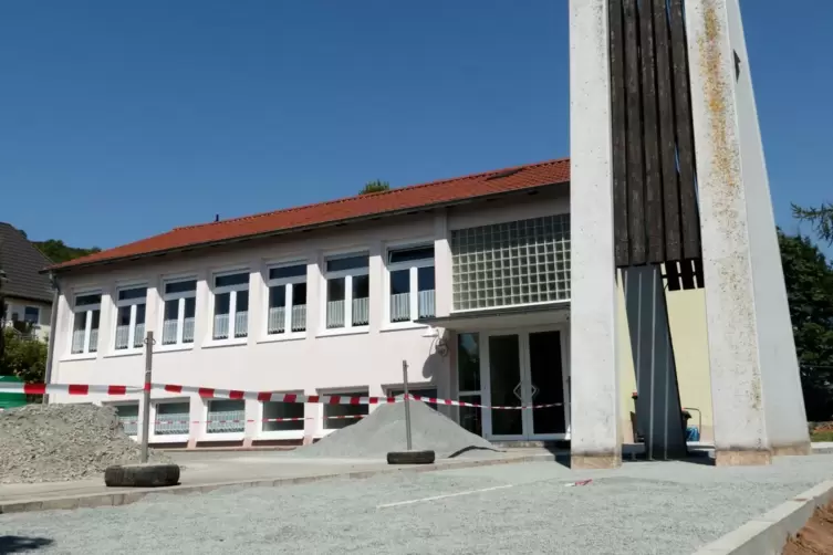 Ausweichquartier für die Wolfsteiner Kindergartenkinder für etwa drei Monate: das Bürgerhaus in Rutsweiler/Lauter. 