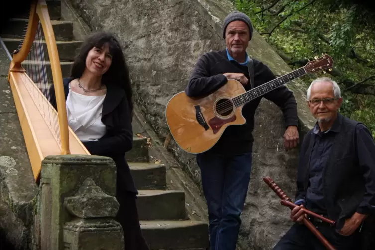 Chorda Flautando: Corinna Schneider, Marcus Schneider und Rüdiger Böhm (rechts). 