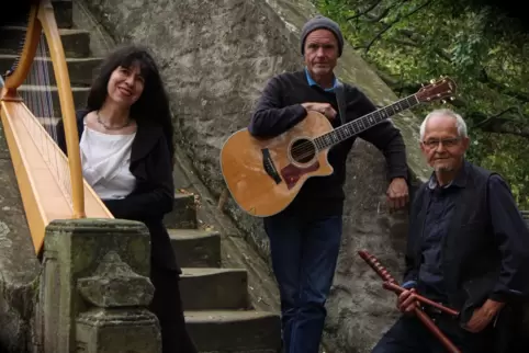 Chorda Flautando: Corinna Schneider, Marcus Schneider und Rüdiger Böhm (rechts). 