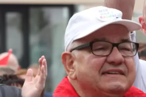 Klaus Böhm auf einer „Wir sind Kandel“-Demonstration im Herbst 2018.