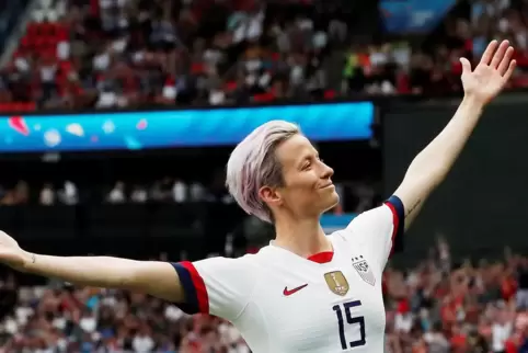 Kämpft für die Gleichberechtigung zwischen den Fußballerinnen und ihren männlichen Kollegen: US-Nationalspielerin Megan Rapinoe.